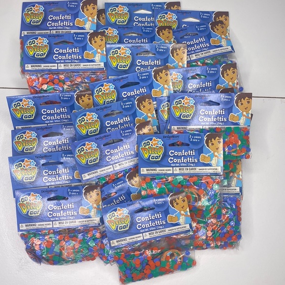 NWT Lot of 25 Go Diego Go & Lot of 3 Dora the Explorer Party Confetti - Picture 5 of 7